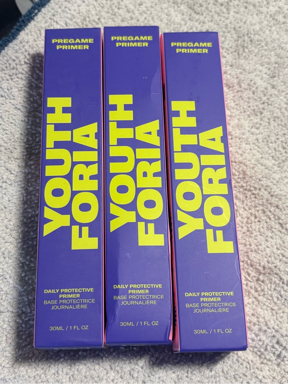 Pregame Youth Foria Daily Protective Primer — Purple Packaging